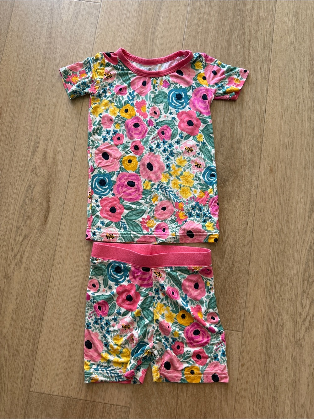 Little Sleepies Secret Garden Two Piece Short Sleeve and Shorts Set